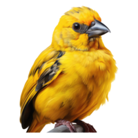 Canaries Grey looks surprised with big eyes . AI Generated png