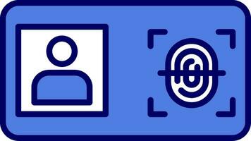 Biometric Identification Vector Icon