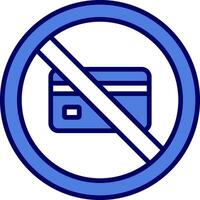 No Credit Card Vector Icon