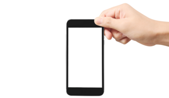 Hand halten Neu Smartphone . Smartphone png