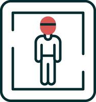 Male Toilet Sign Vector Icon