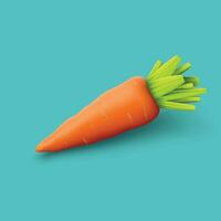 carrot on blue vector