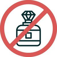 No Perfume Vector Icon