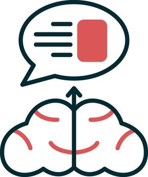 icono de vector de pensamiento