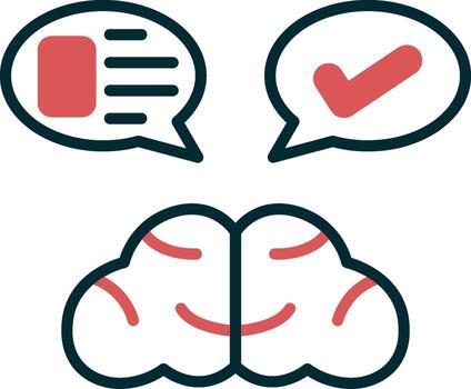 icono de vector de pensamiento