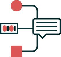 natural idioma Procesando vector icono