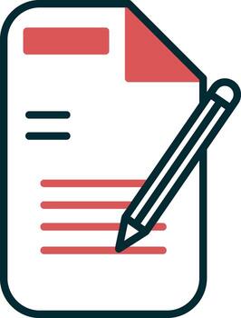 icono de vector de documento