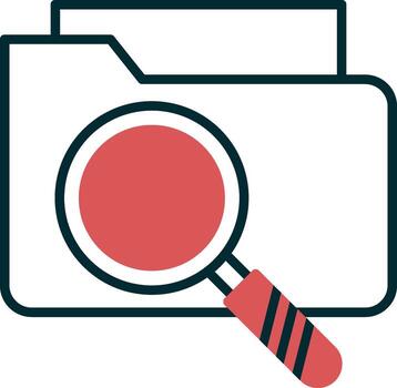 icono de vector de carpeta