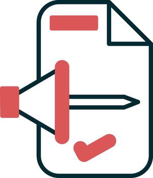 icono de vector de documento
