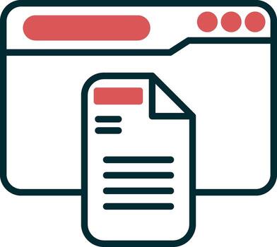 icono de vector de documento