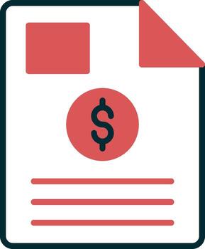 icono de vector de documento