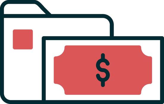 icono de vector de carpeta