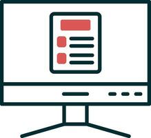 icono de vector de computadora