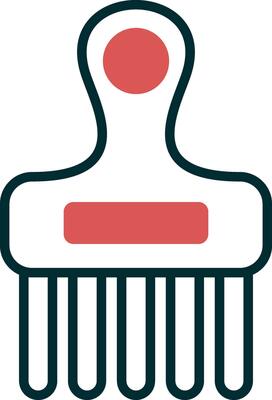 Afro Comb Vector Icon