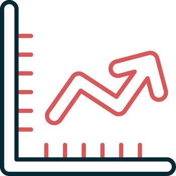 icono de vector de gráfico