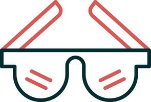 icono de vector de gafas