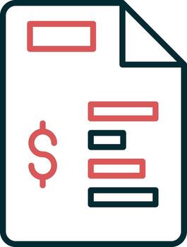 icono de vector de informe