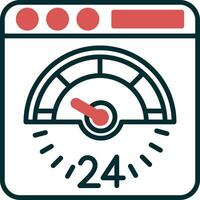 icono de vector de prueba de velocidad