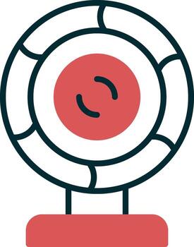icono de vector de webcam