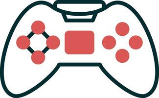 icono de vector de controlador de juego