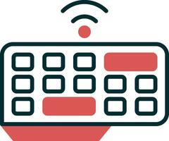 Wireless Keyboard Vector Icon