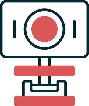icono de vector de webcam