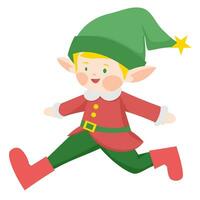 elf christmas character vector