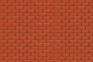 brickwall backdrop red color vector