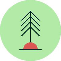 icono de vector de árbol de pino