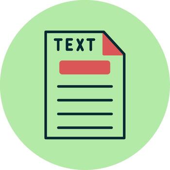 Text Vector Icon