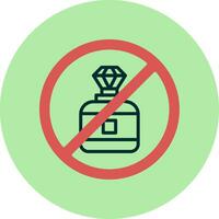 No perfume vector icono