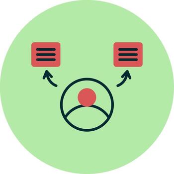 natural idioma Procesando vector icono