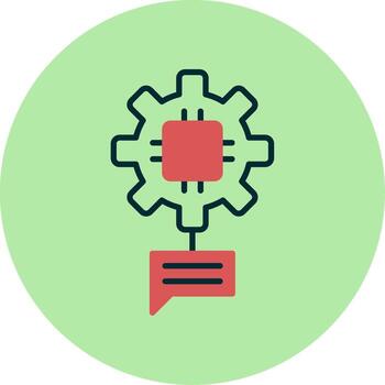 natural idioma Procesando vector icono