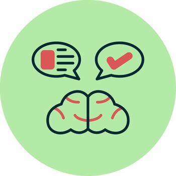 icono de vector de pensamiento