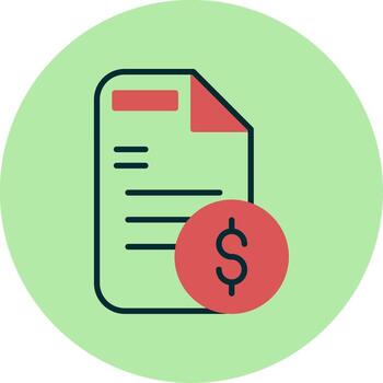 icono de vector de documento
