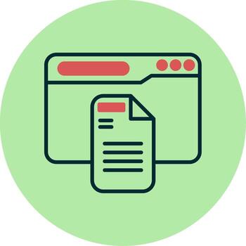 icono de vector de documento