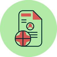 icono de vector de documento