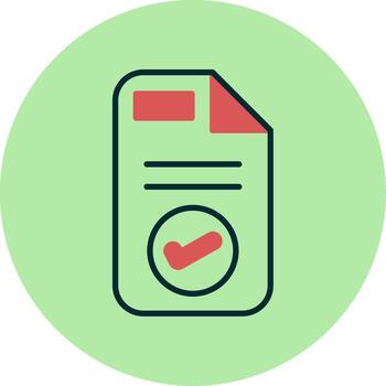 icono de vector de documento