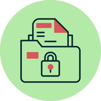 Secure Folder Vector Icon