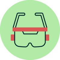 icono de vector de gafas ar