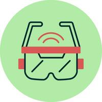 icono de vector de gafas ar