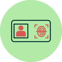 Biometric Identification Vector Icon