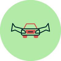Flying Car Vector Icon