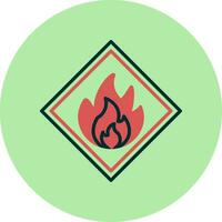 Flammable Vector Icon