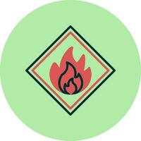 Flammable Vector Icon