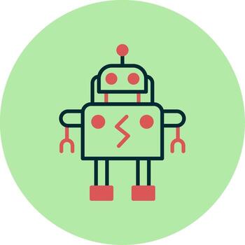 icono de vector de robot