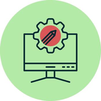 Computer Vector Icon