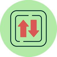 Two Ways Siign Vector Icon
