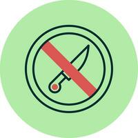 No Knife Vector Icon