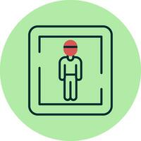 Male Toilet Sign Vector Icon